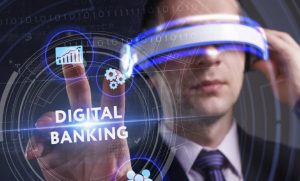 A man at metaverse for banking