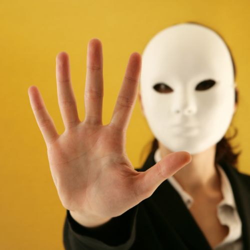 restricted A Human Face with mask