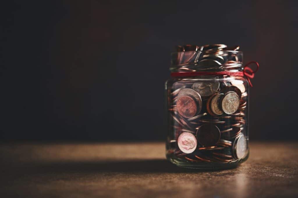 A coin jar